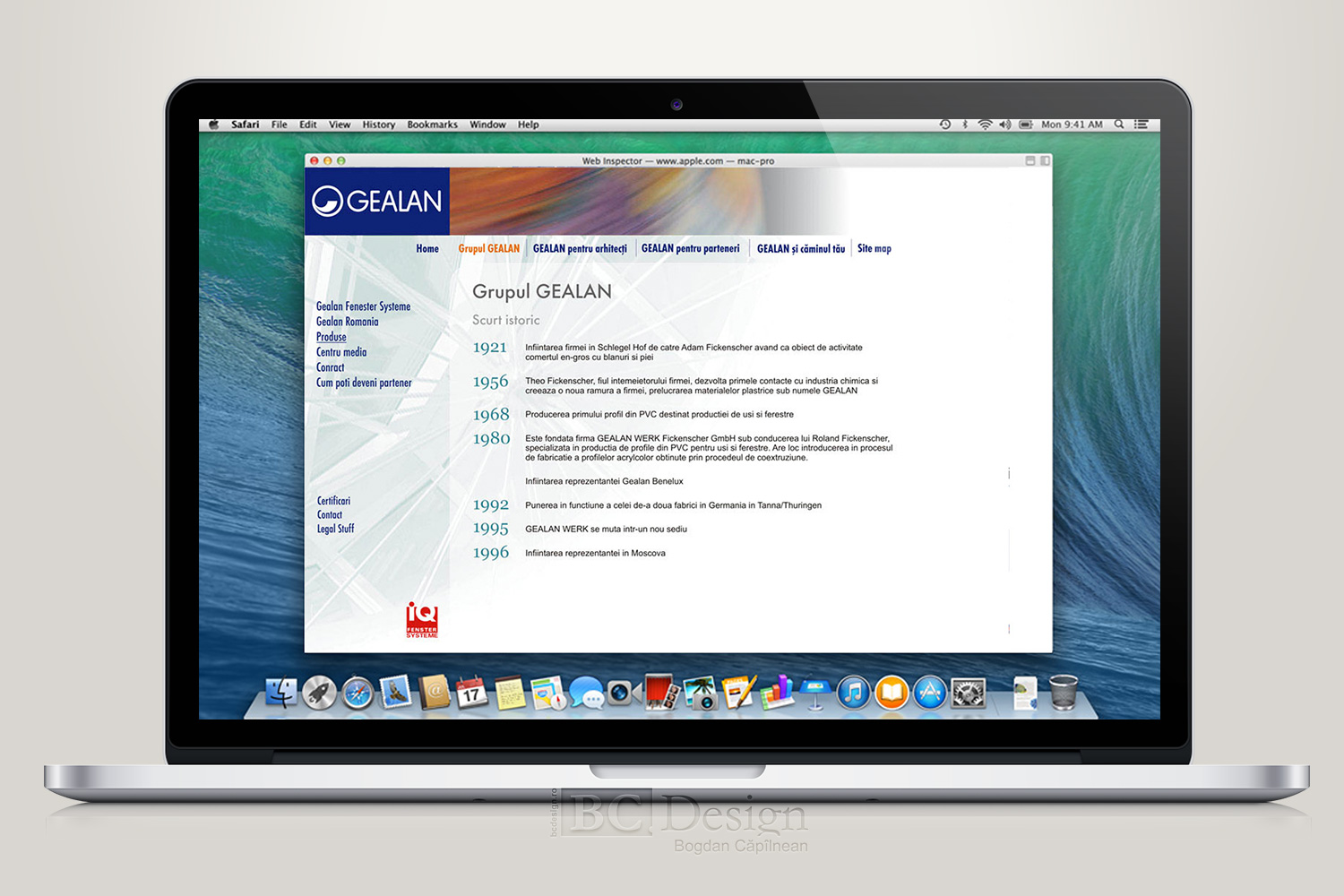 web design Gealan Romania