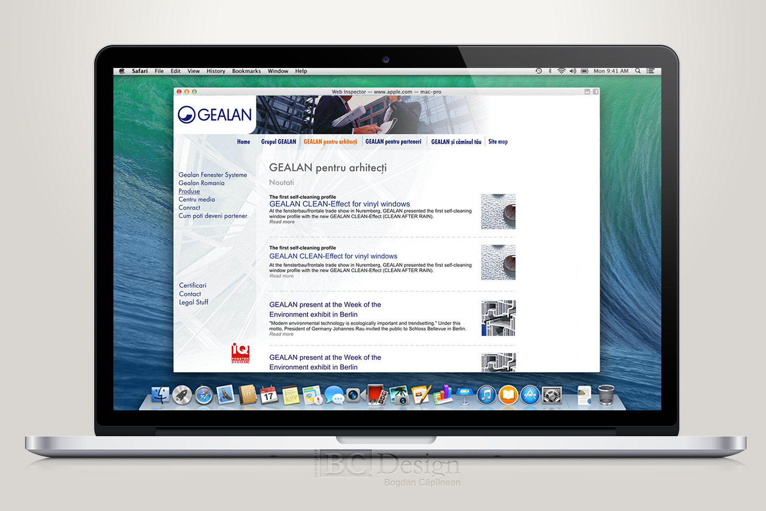 web design Gealan Romania