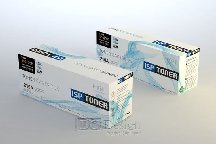 Design de ambalaj pentru toner cartridge