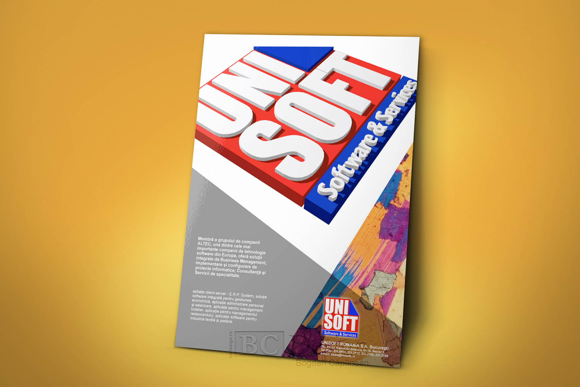 grafica Flyer unisoft